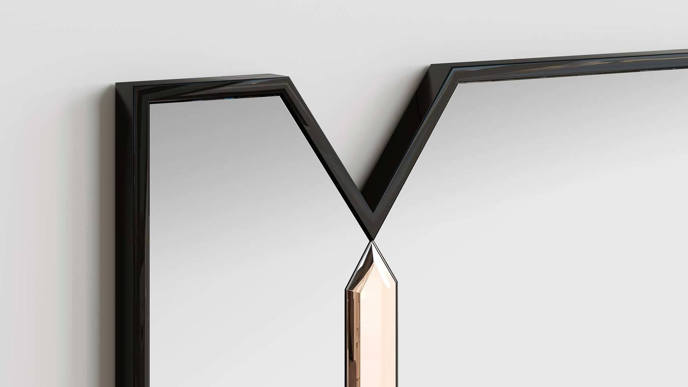 Восьмигранное зеркало и два шестигранных зеркала - Crystalista 2 от Екатерины Елизаровой