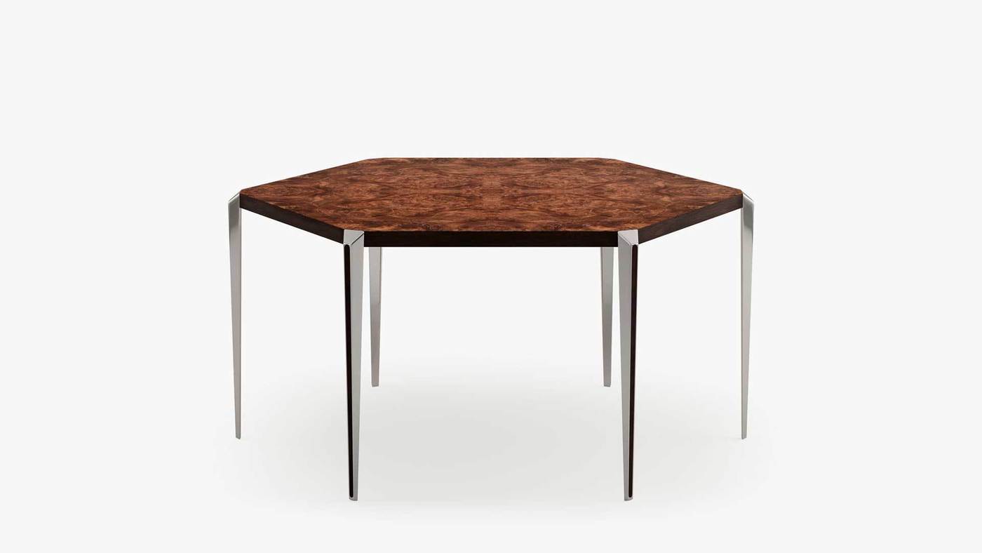 Акцентный дизайнерский стол из натуральных материалов - Hexagon от Екатерины Елизаровой