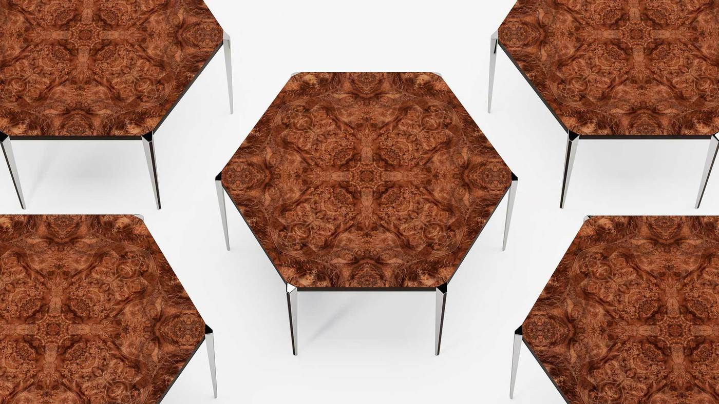 Необычный обеденный стол - Hexagon от Екатерины Елизаровой