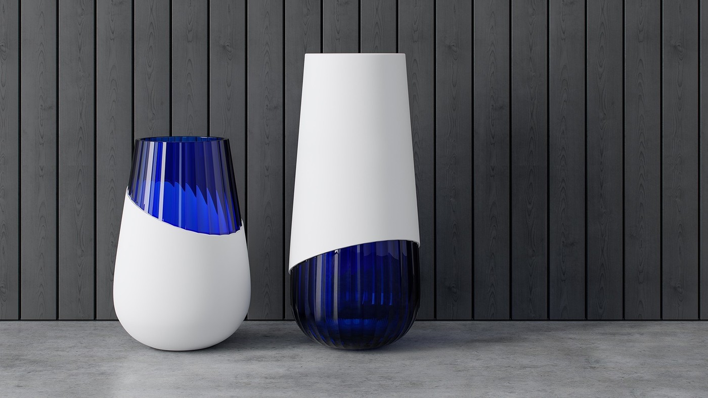 Дизайнерская стеклянная ваза - концепт