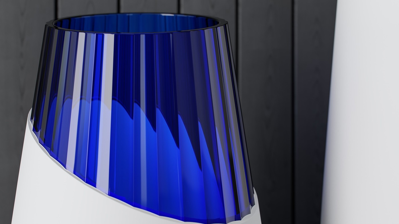 Дизайнерская стеклянная ваза - концепт