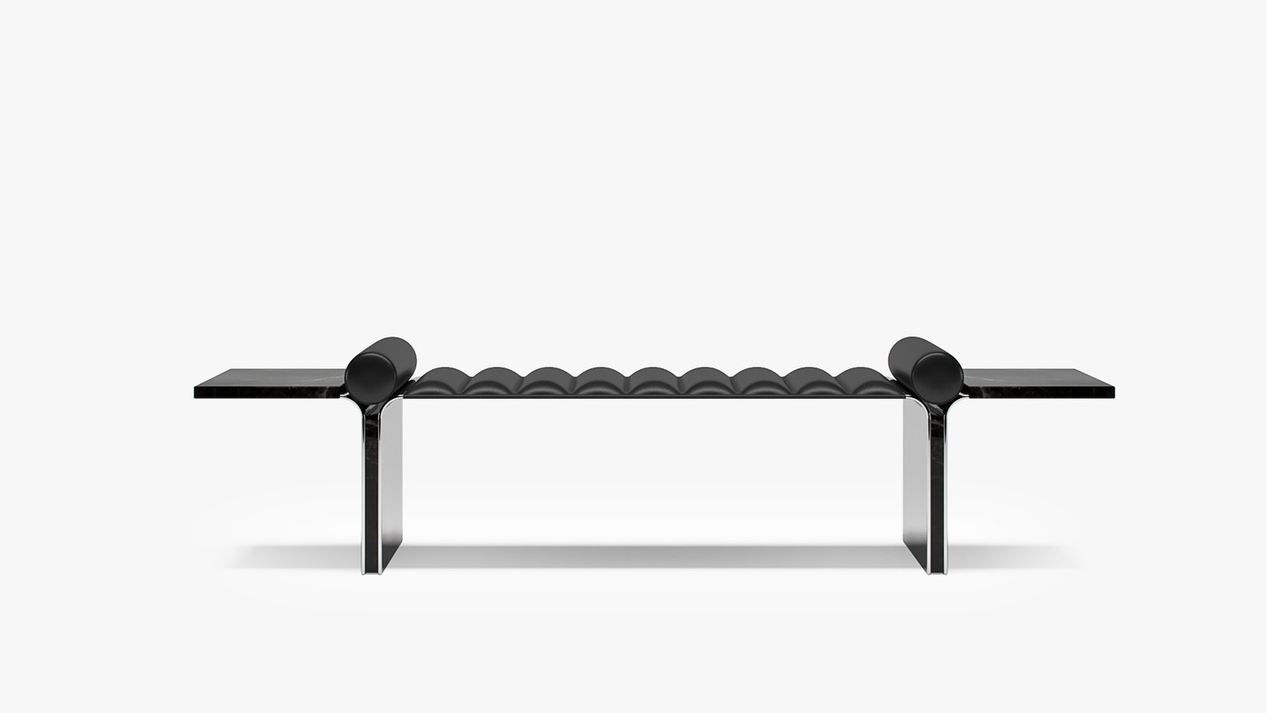 Black Raven - modern indoor bench design