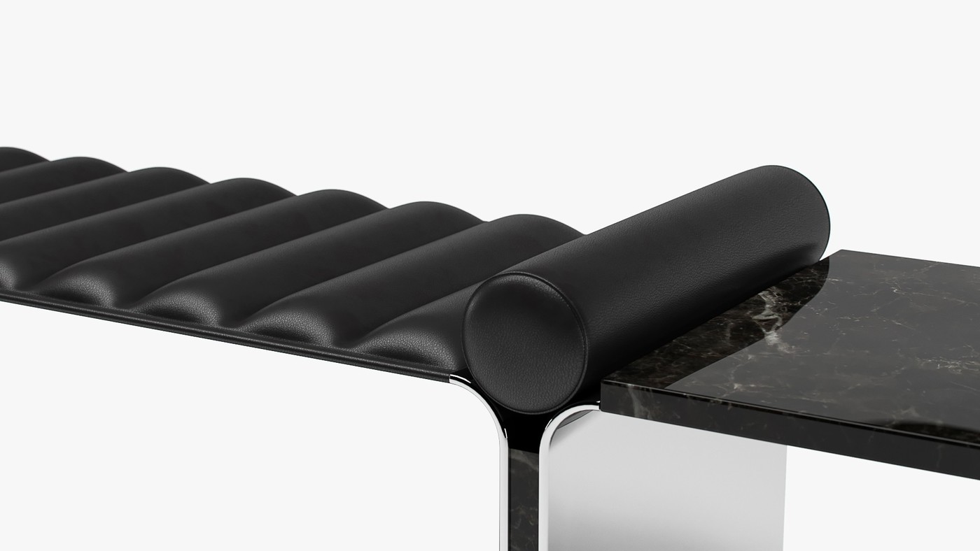 Black Raven - modern indoor bench design